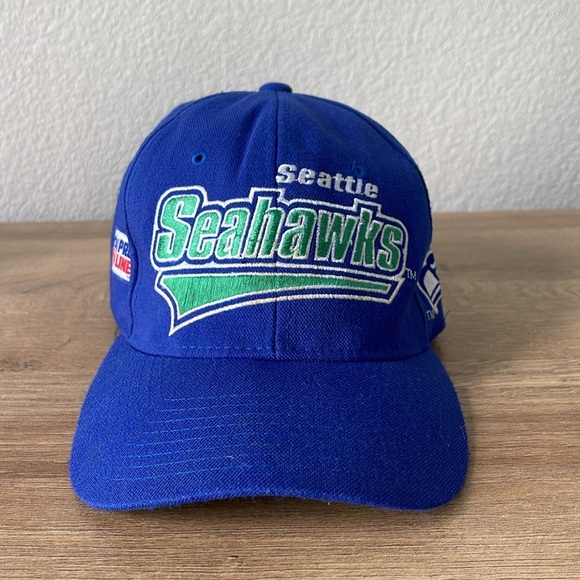 Vintage 90s Seattle Seahawks Starter Pro Line NFL Fitted Hat / OS Medium - Picture 3 of 8